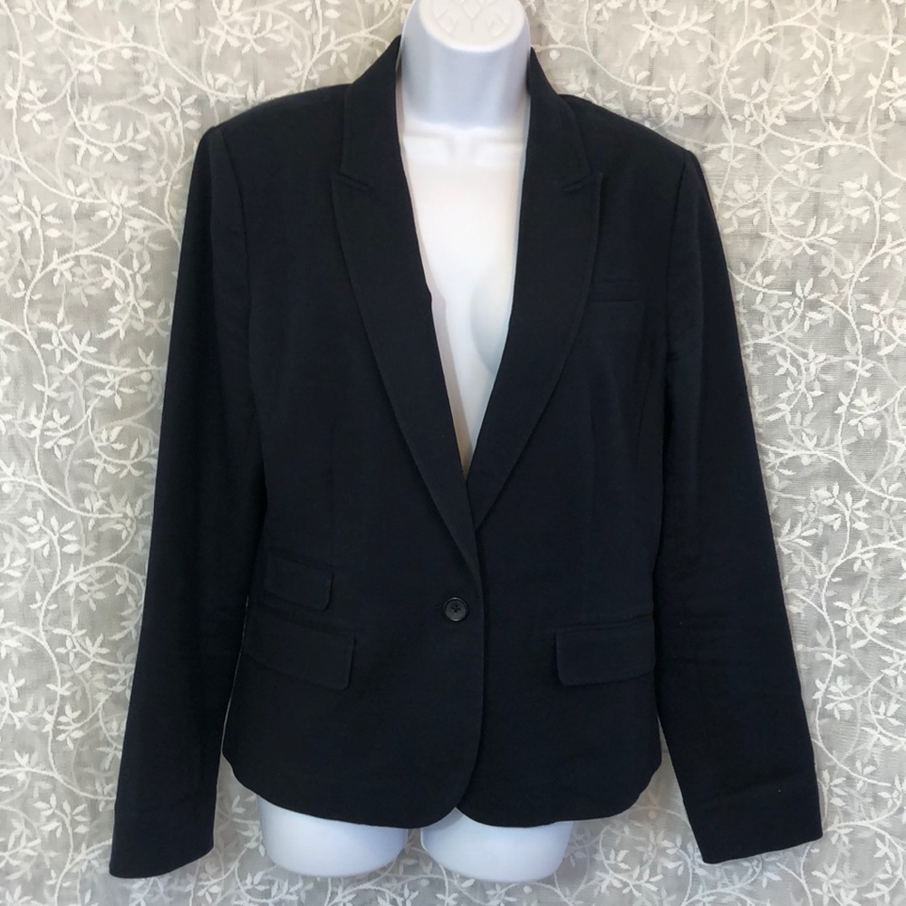 Banana Republic Navy Blue Lined Blazer